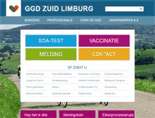 Tablet Screenshot of ggdzl.nl